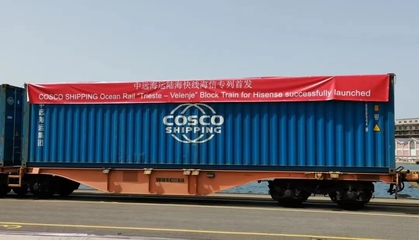 中歐陸?？炀€(xiàn)海信專(zhuān)列開(kāi)通 有效提升歐洲地區(qū)供應(yīng)鏈效率